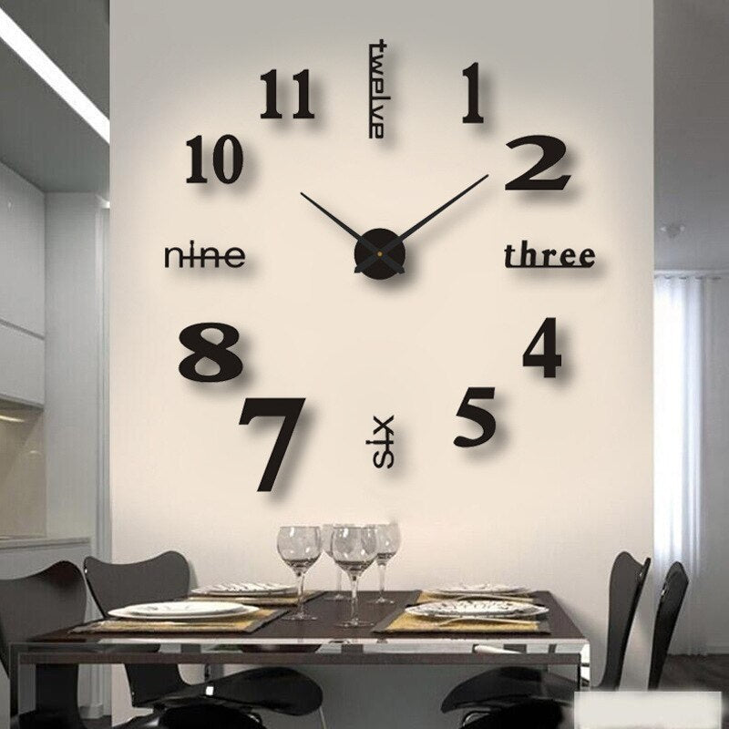 Thelittleesse™ Modern Creative Wall Clock – Silent Quartz Clock for Stylish Home Interiors