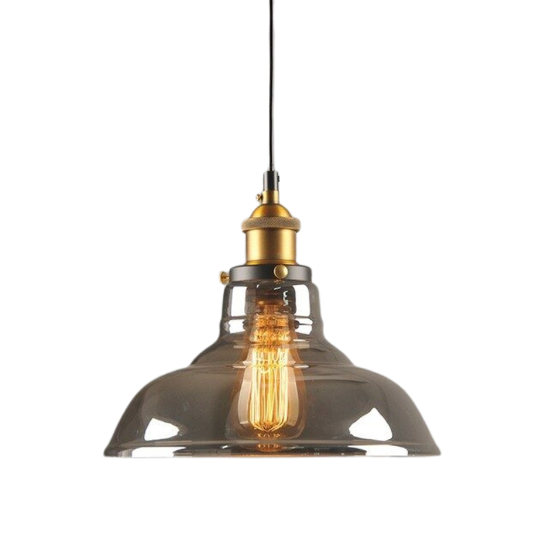 GlassHaven – Elegant Industrial Pendant Lamp