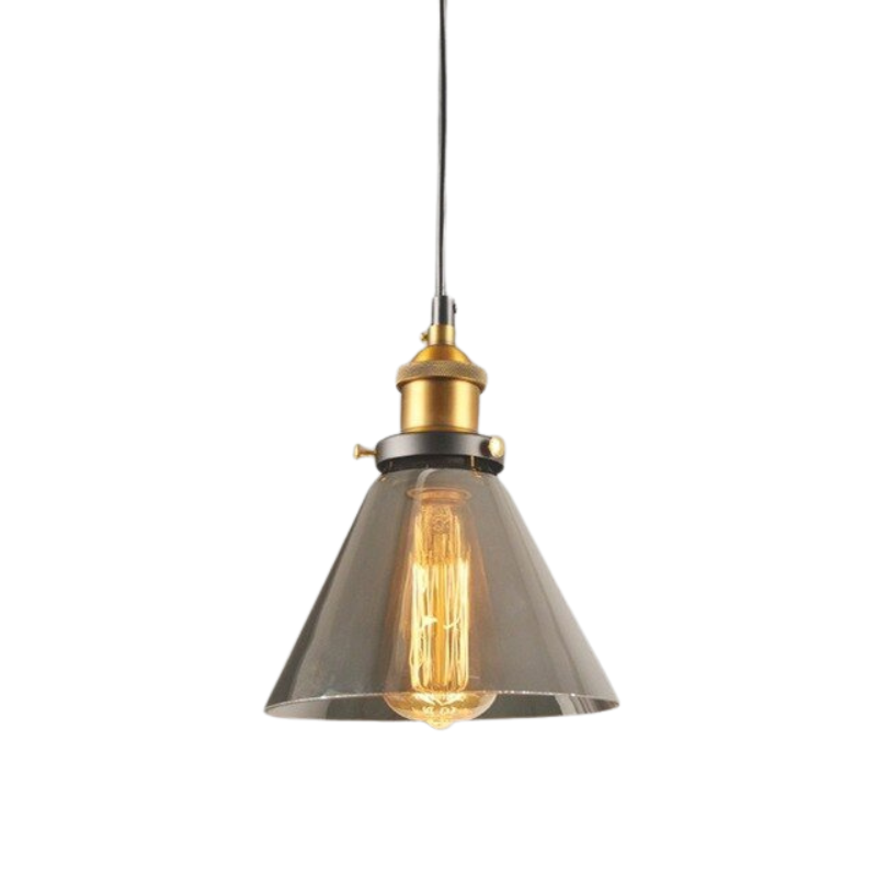 GlassHaven – Elegant Industrial Pendant Lamp