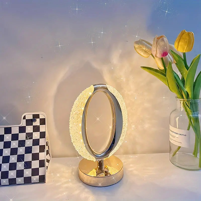 CrystalShine - Modern Crystal Table Lamp with Luxe Aesthetic