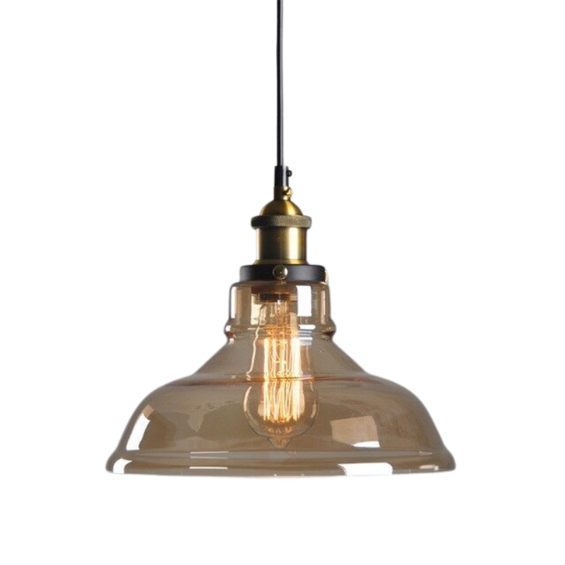 GlassHaven – Elegant Industrial Pendant Lamp