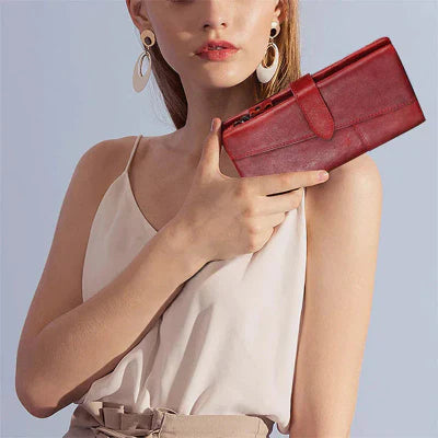 Marie - RFID-Secure Vintage Travel Wallet – Stylish & Safe