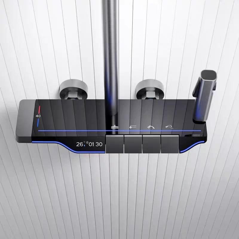 Intelligent Digital Shower System with Temperature Display