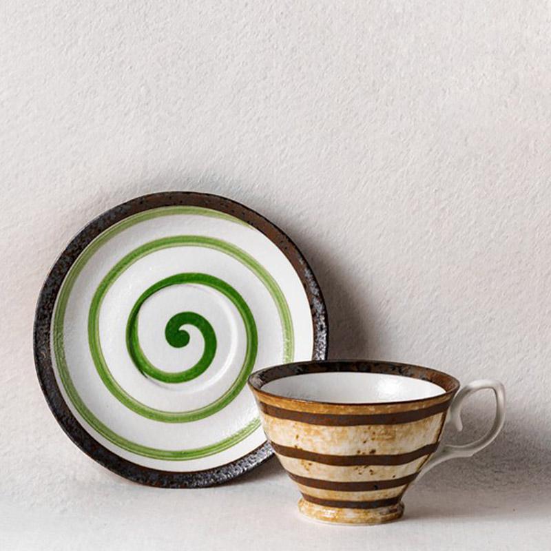 CalmSip - Handcrafted Stoneware Matcha Tea Cup & Saucer