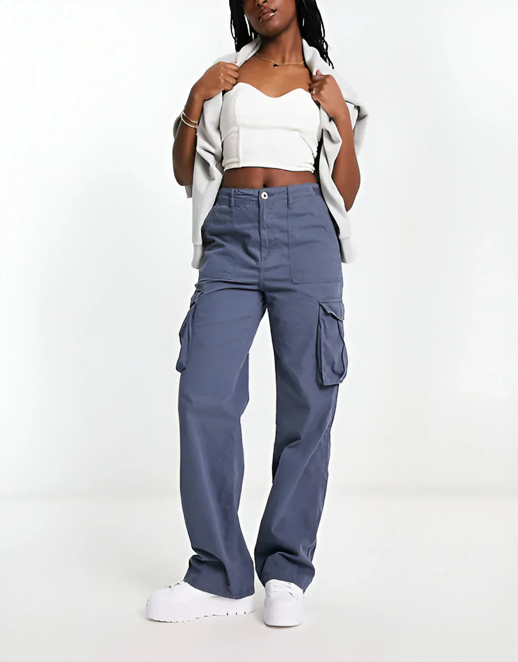 Milly - Adjustable Waist Cargo Pants - Stylish & Functional