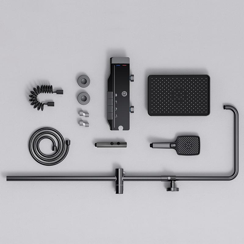 Intelligent Digital Shower System with Temperature Display