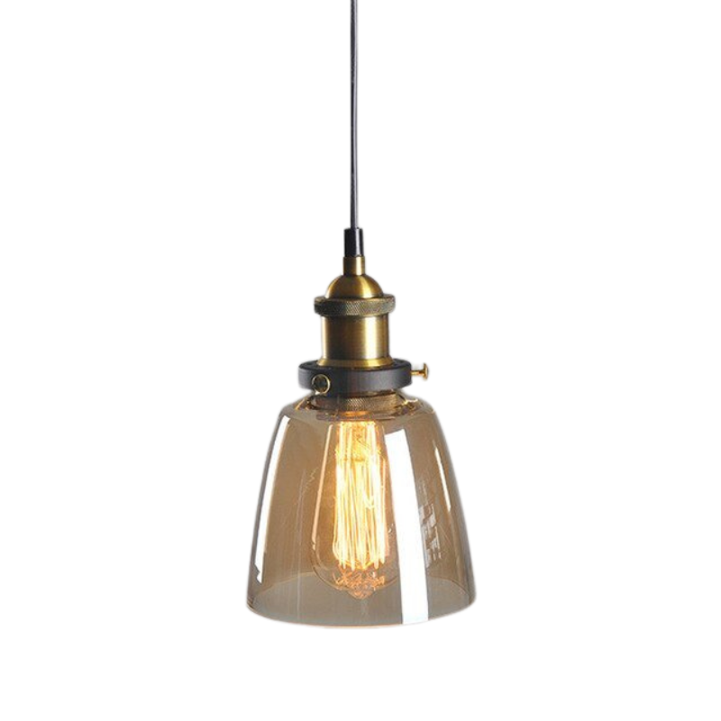 GlassHaven – Elegant Industrial Pendant Lamp