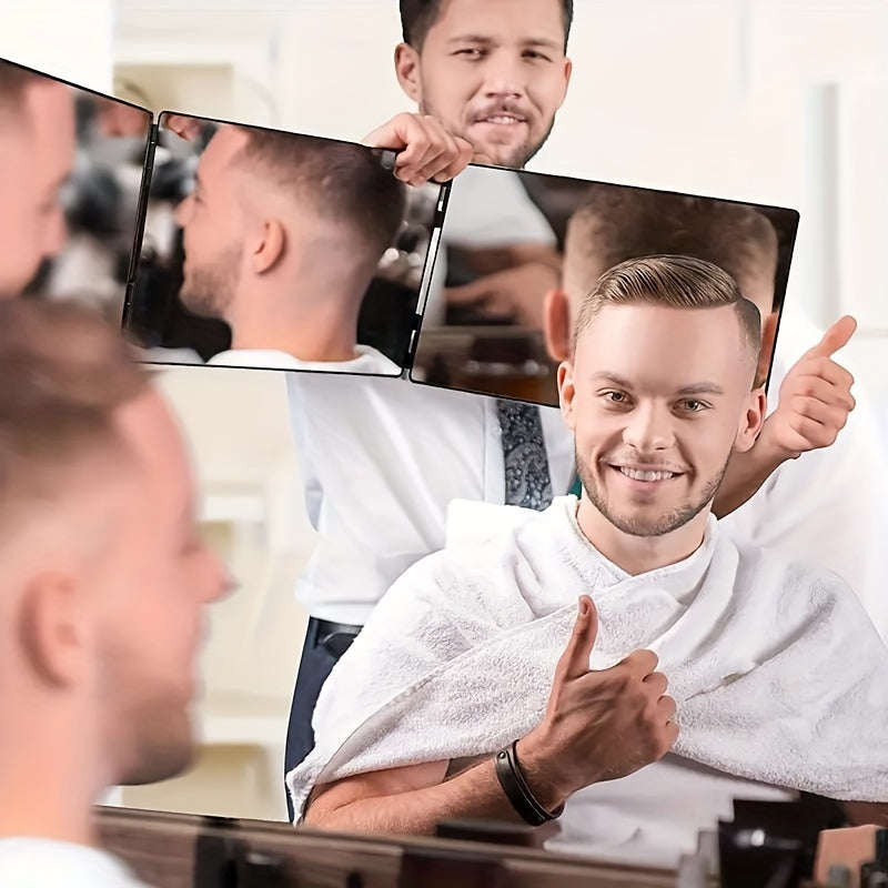 GlamAura - Rotating 3-Sided Mirror for Styling