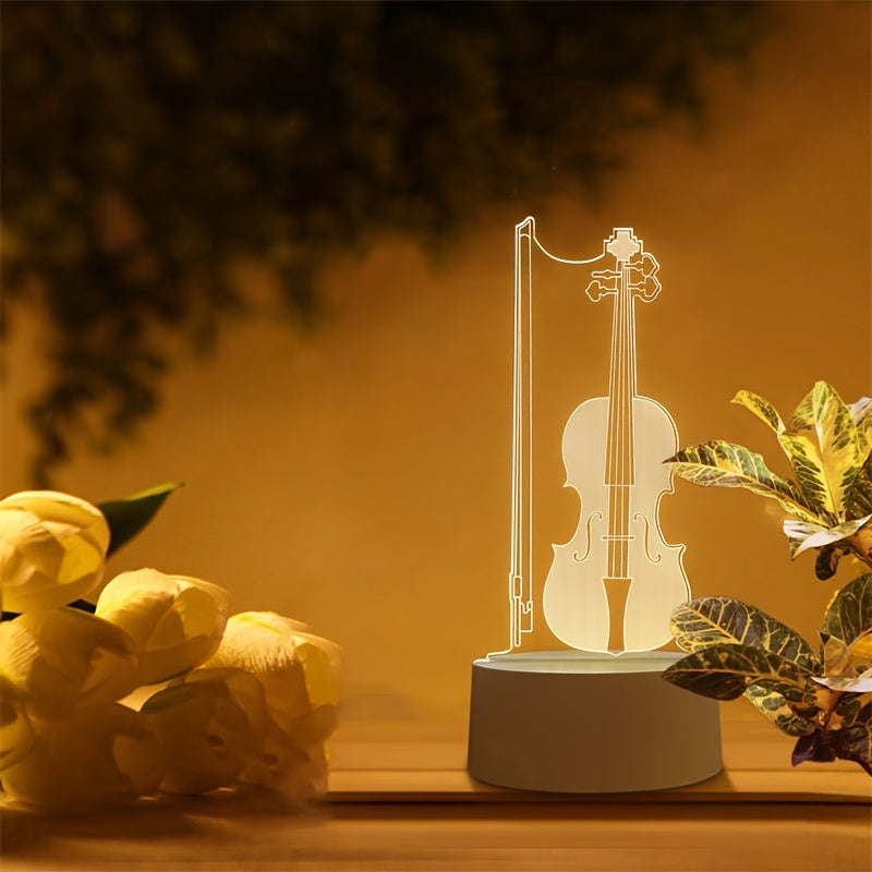 MelodyGlow - Elegant Cello Spherical Lamp