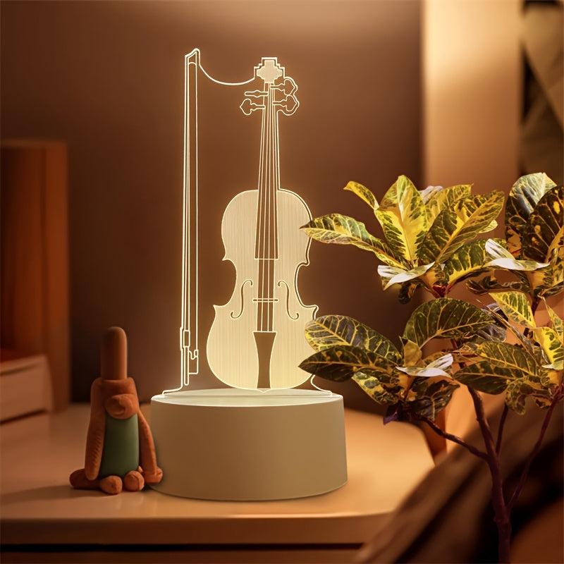 MelodyGlow - Elegant Cello Spherical Lamp