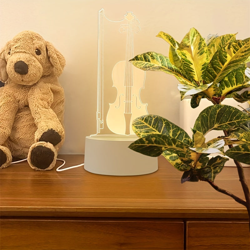 MelodyGlow - Elegant Cello Spherical Lamp