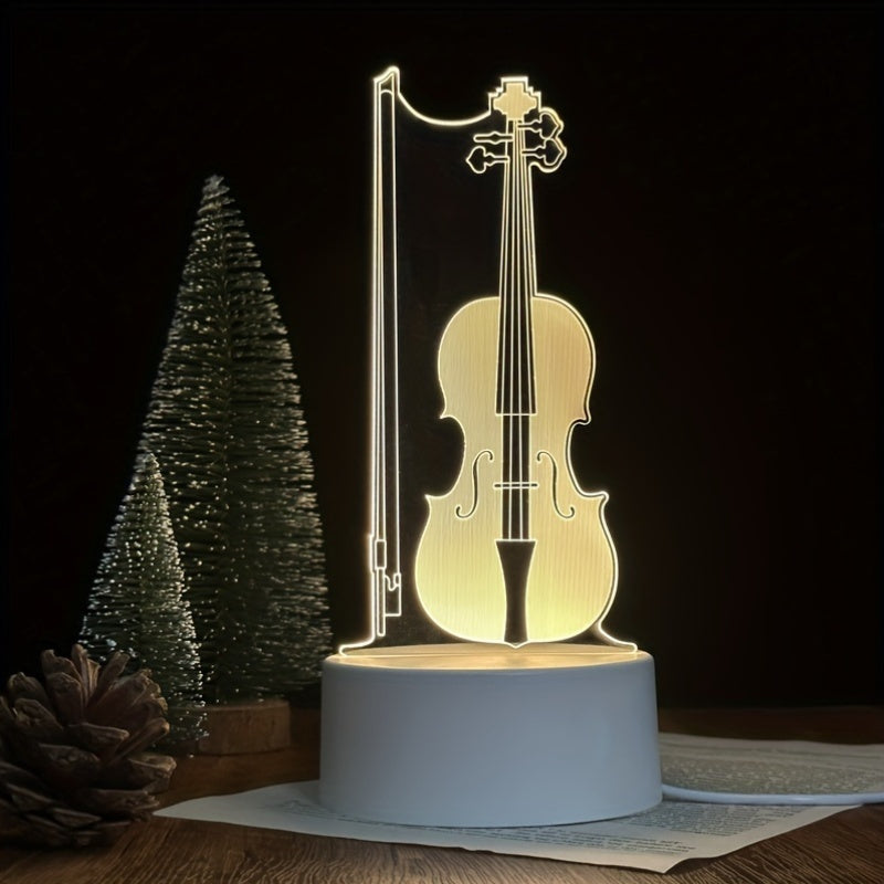 MelodyGlow - Elegant Cello Spherical Lamp