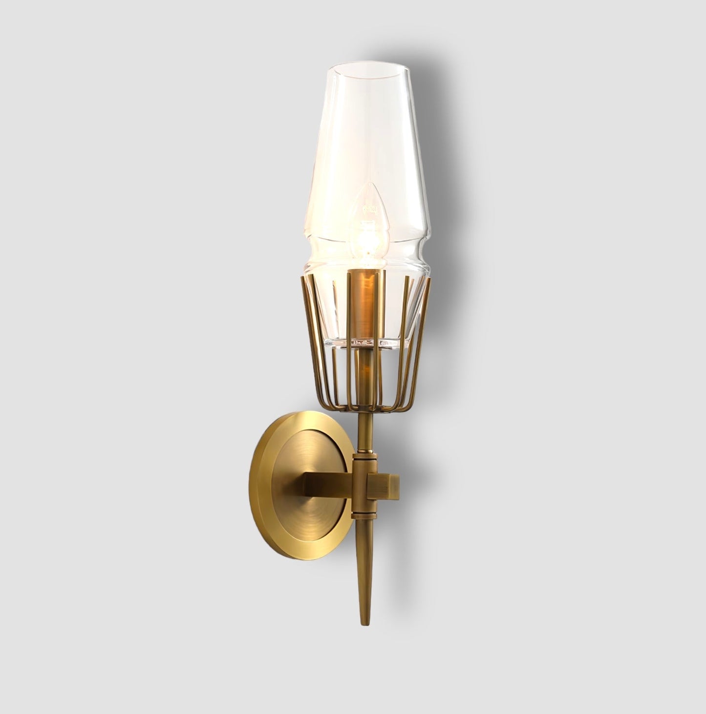 GoldGleam – Elegant Black and Gold Wall Lamp for a Luxe Look
