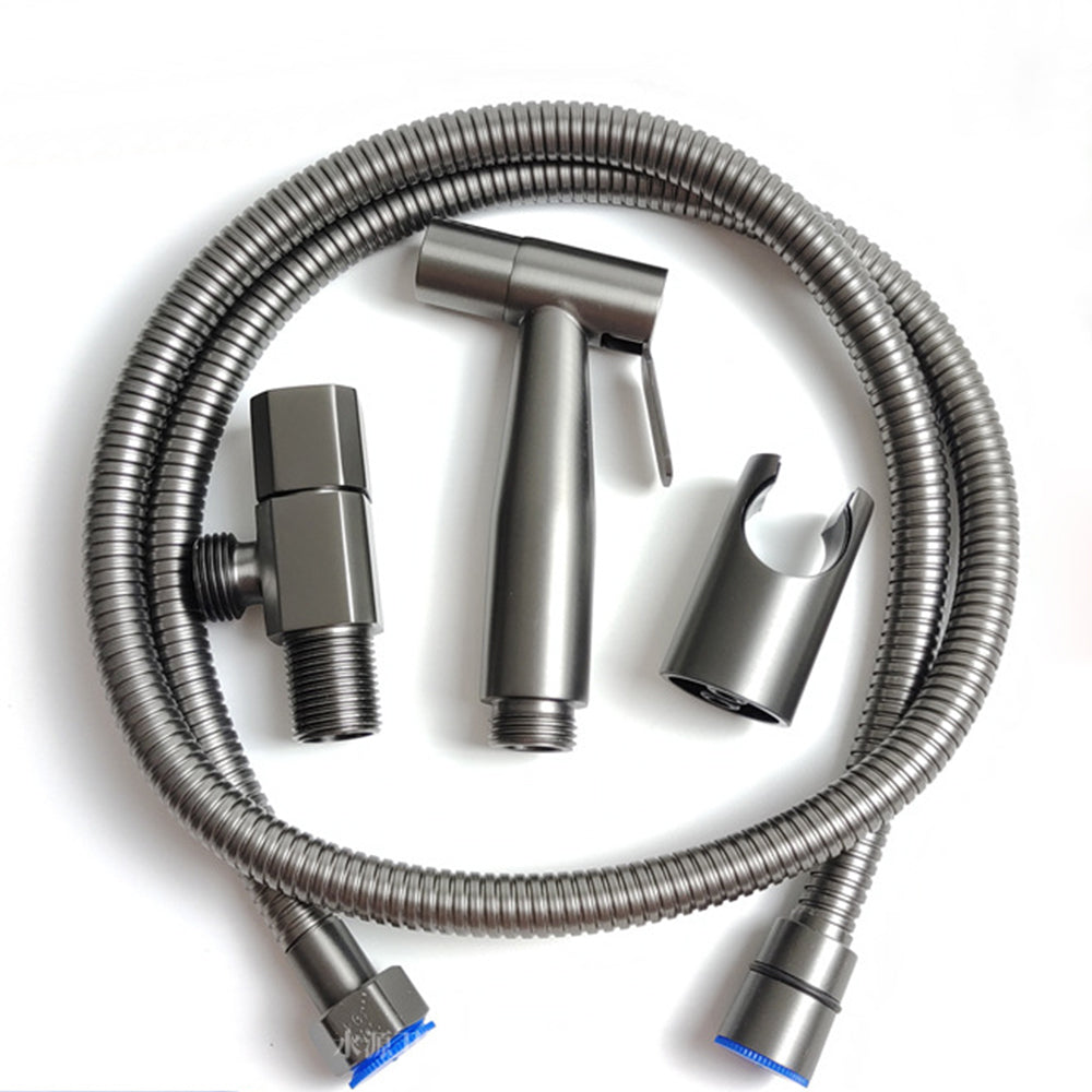 Gun Grey Hygienic Shower Head Stainless Steel Handheld Toilet Bidet Sprayer