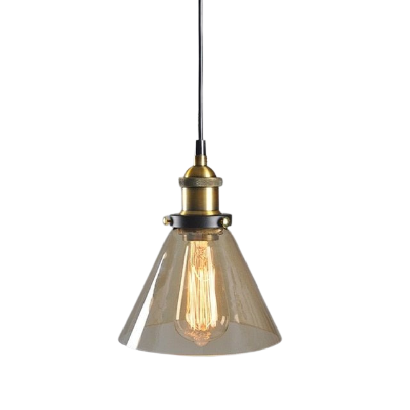 GlassHaven – Elegant Industrial Pendant Lamp
