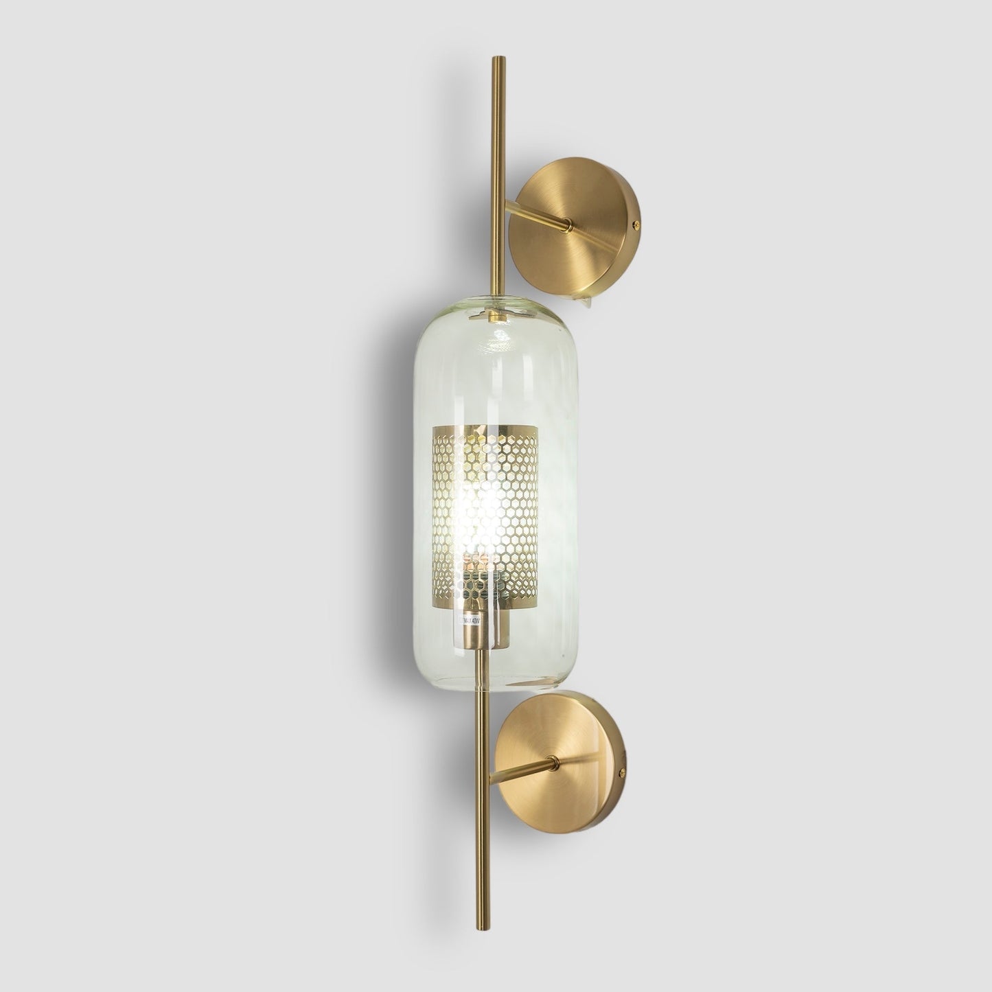 CrystalBeam – Illuminated Glass Wall Lamp for Stylish Lighting