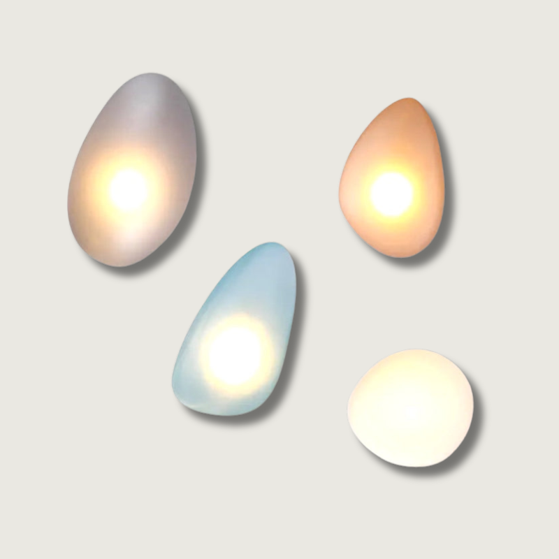 GlamGlow – Coloured Glass Wall Lamp with Artistic Flair