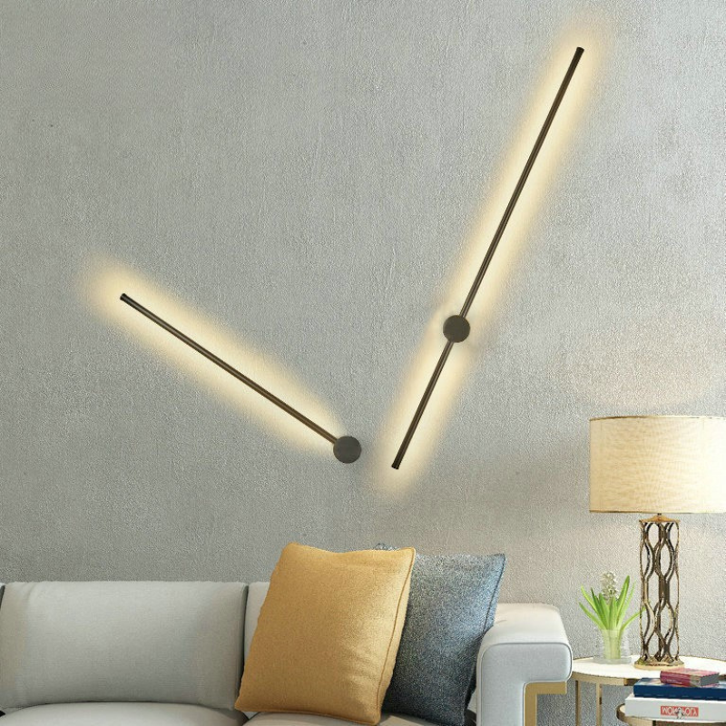 NordicRod – Minimalist Wall Lamp with Plug for Chic Interiors