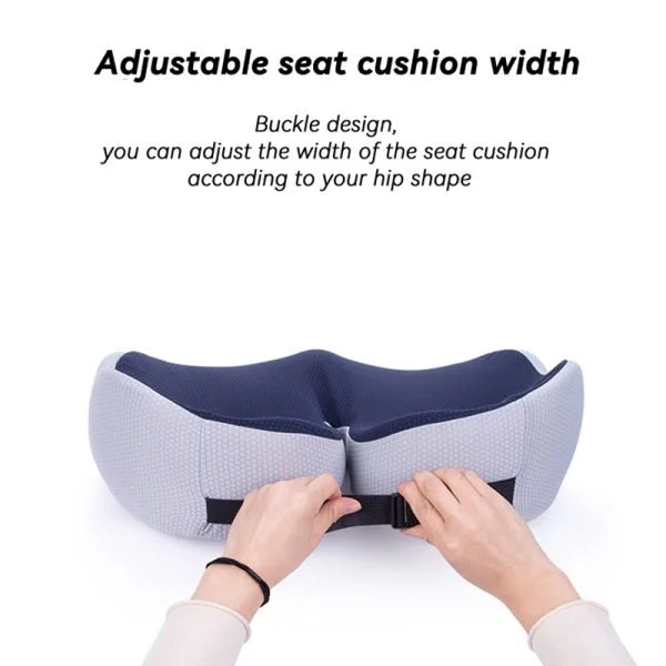 Thelittleesse™ Adjustable Memory Foam Seat Cushion – Sit Bone & Lower Back Pain Relief