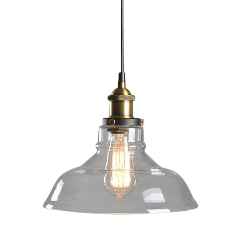 GlassHaven – Elegant Industrial Pendant Lamp