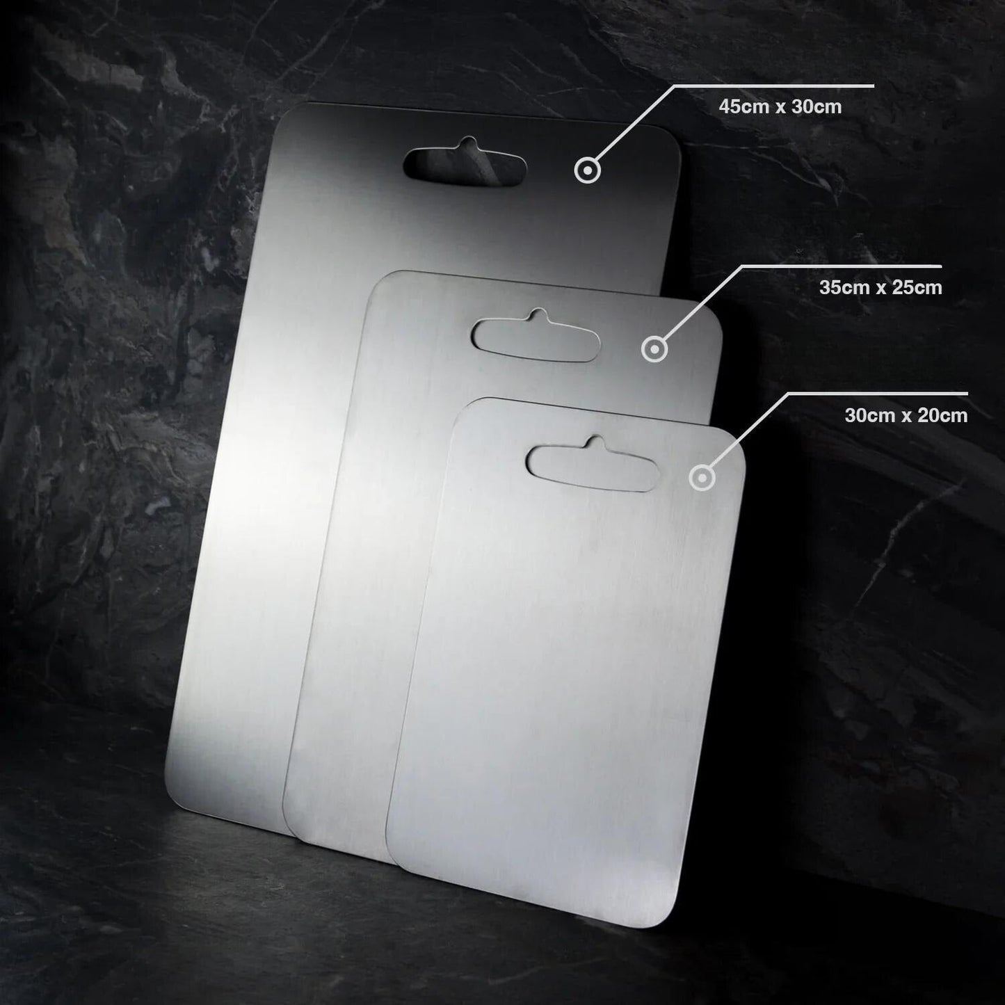 EcoEdge - Durable Titanium Kitchen Board