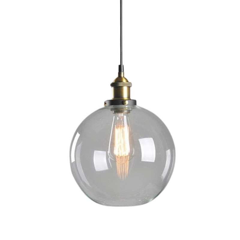 GlassHaven – Elegant Industrial Pendant Lamp