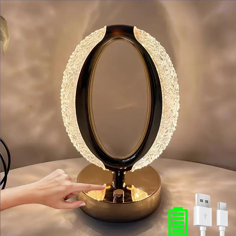 CrystalShine - Modern Crystal Table Lamp with Luxe Aesthetic