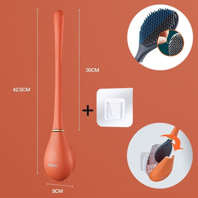 Hygienic & Flexible Silicone Toilet Brush