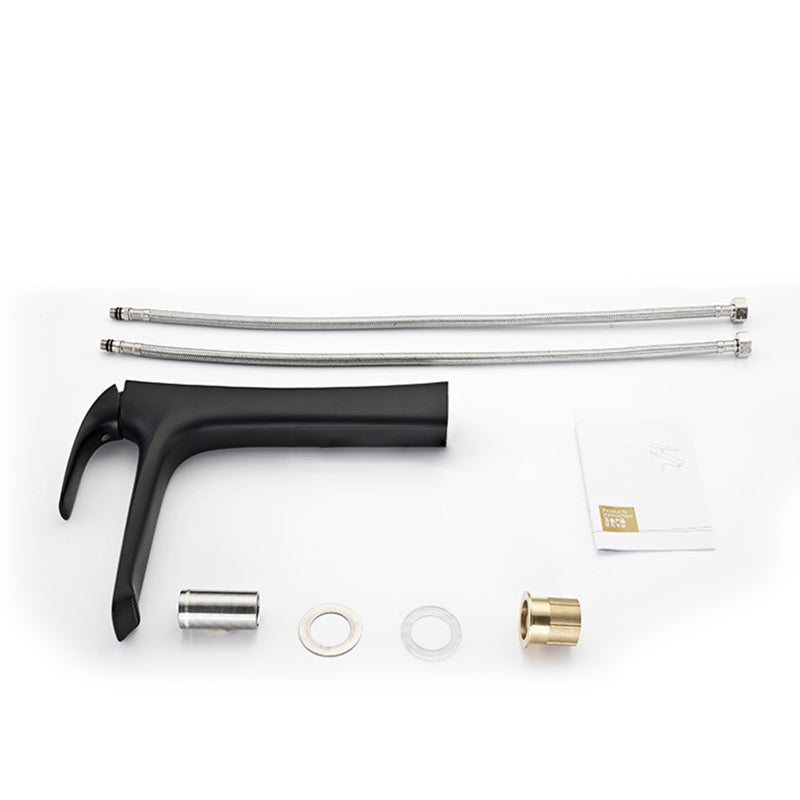 Brass One-Hole Single Handle Bathroom Sink Faucet