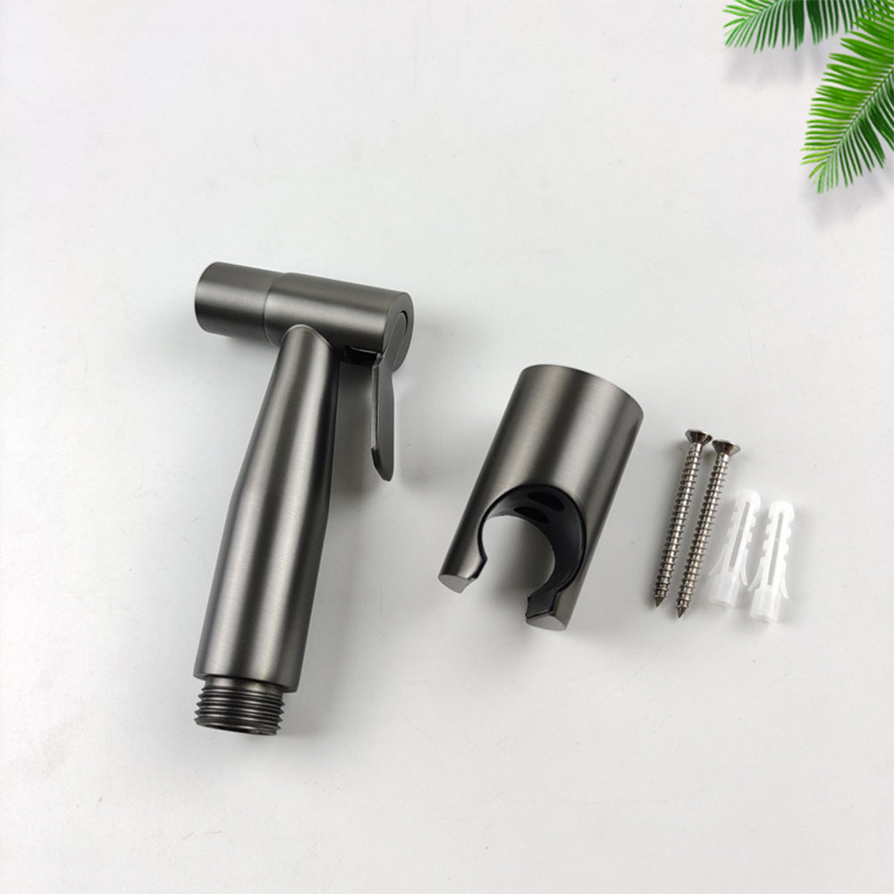 Gun Grey Hygienic Shower Head Stainless Steel Handheld Toilet Bidet Sprayer