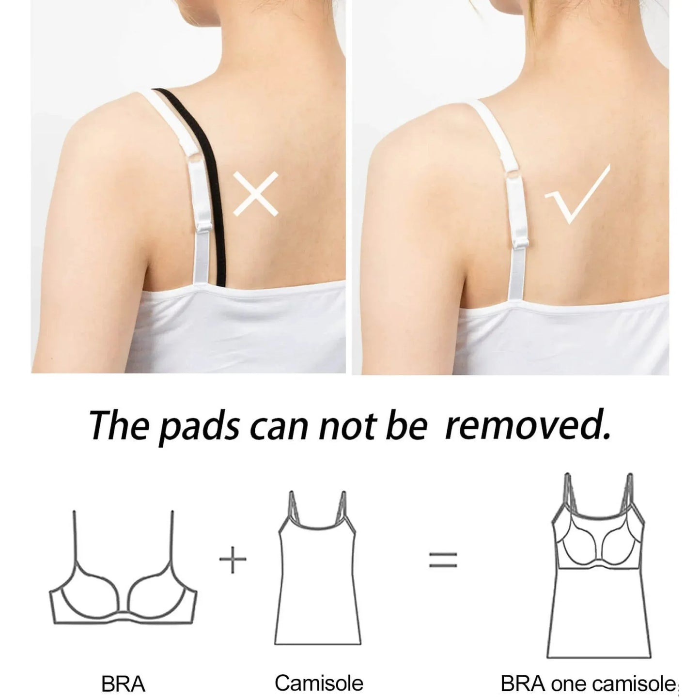 Women's Cooling Top with Built-in Bra