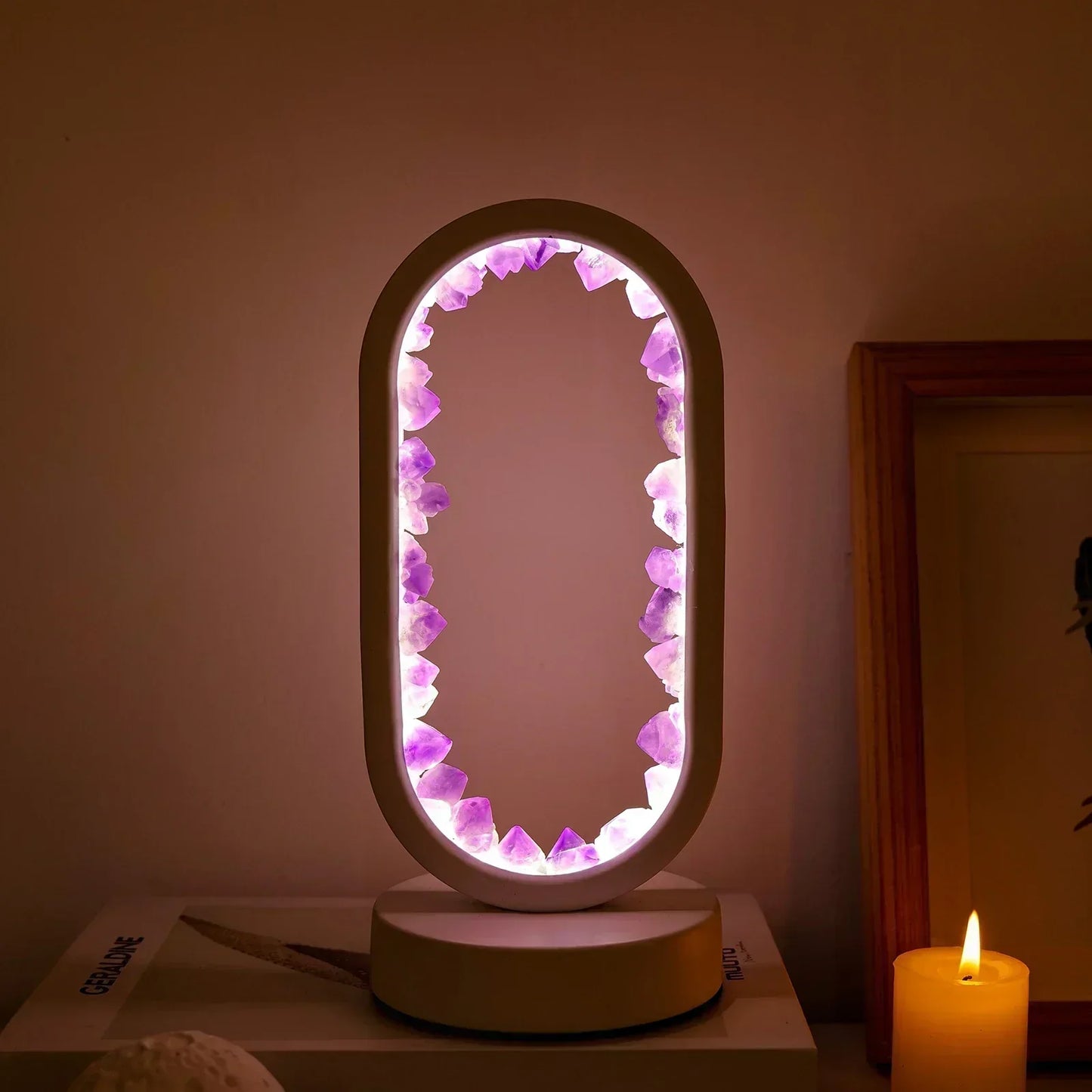 LavenderGlow - Amethyst Lighting for a Serene and Elegant Mood