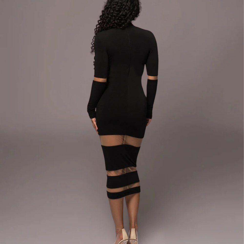 Elegant White Bodycon Dress for Women - Versatile & Comfortable