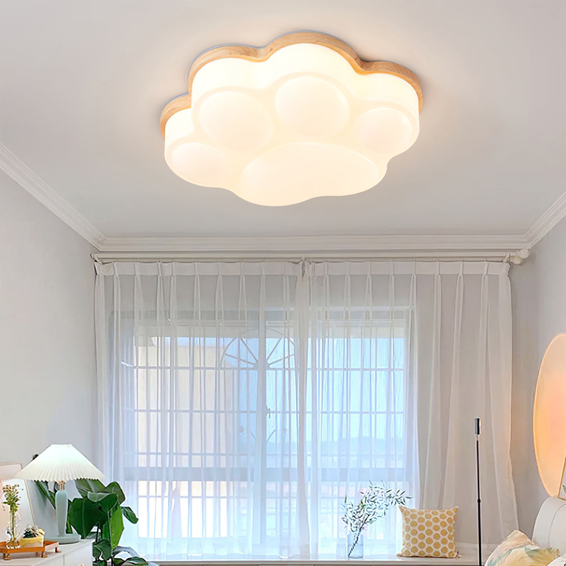 KittyLuxe - Ceiling Light with Playful Cat Paw Design and Subtle Glow