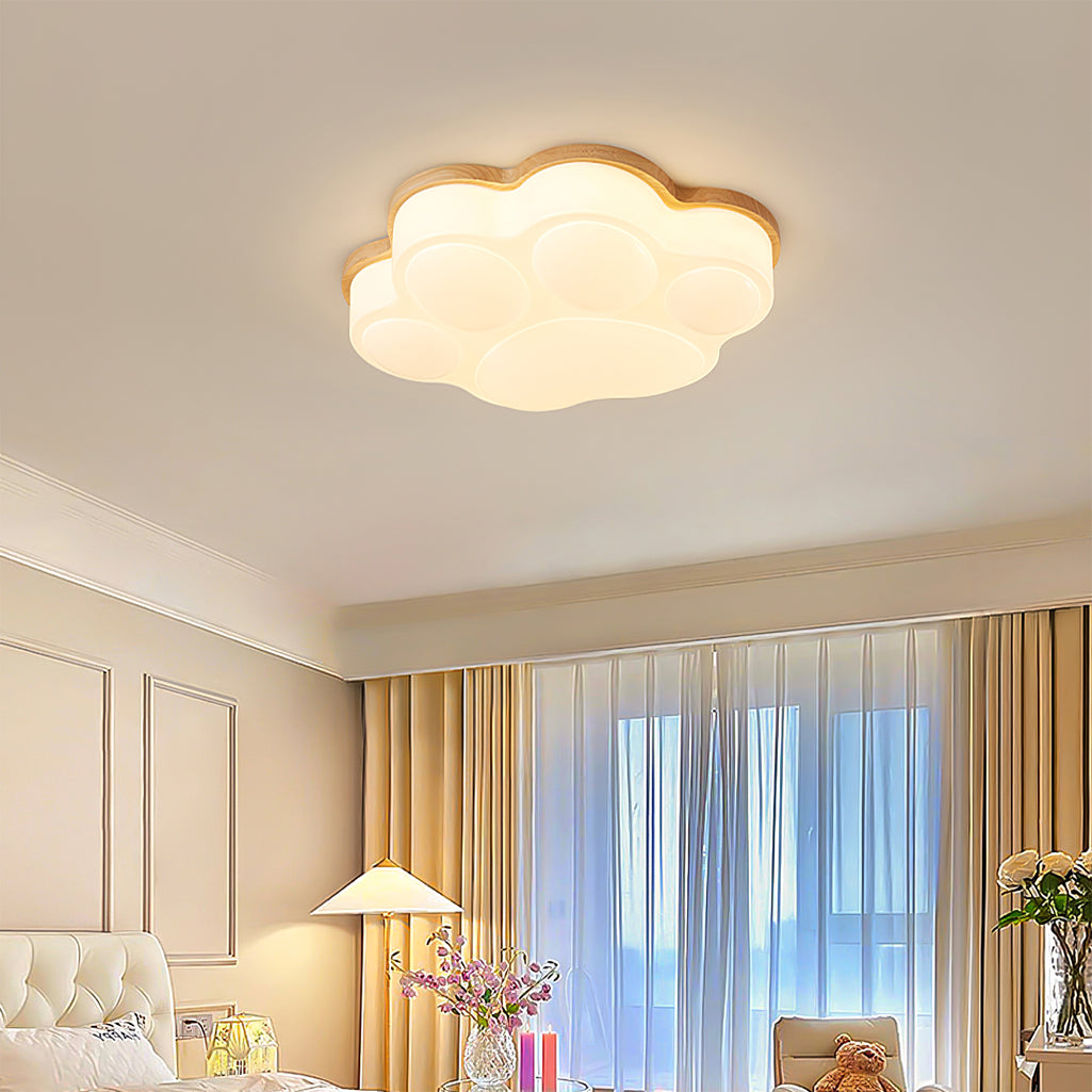 KittyLuxe - Ceiling Light with Playful Cat Paw Design and Subtle Glow