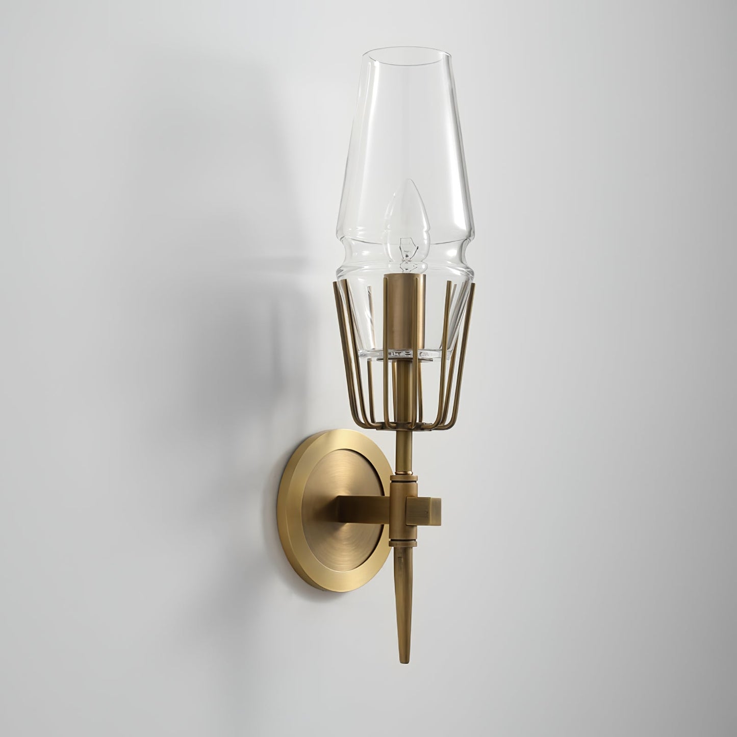GoldGleam – Elegant Black and Gold Wall Lamp for a Luxe Look