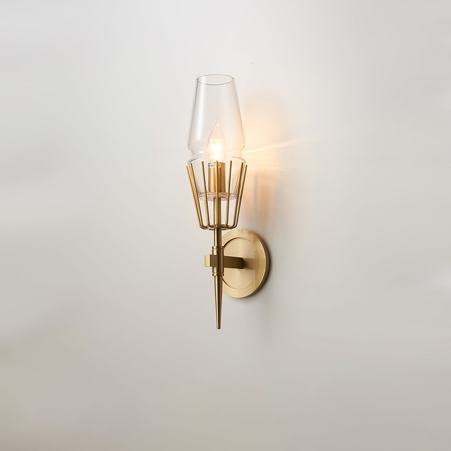GoldGleam – Elegant Black and Gold Wall Lamp for a Luxe Look