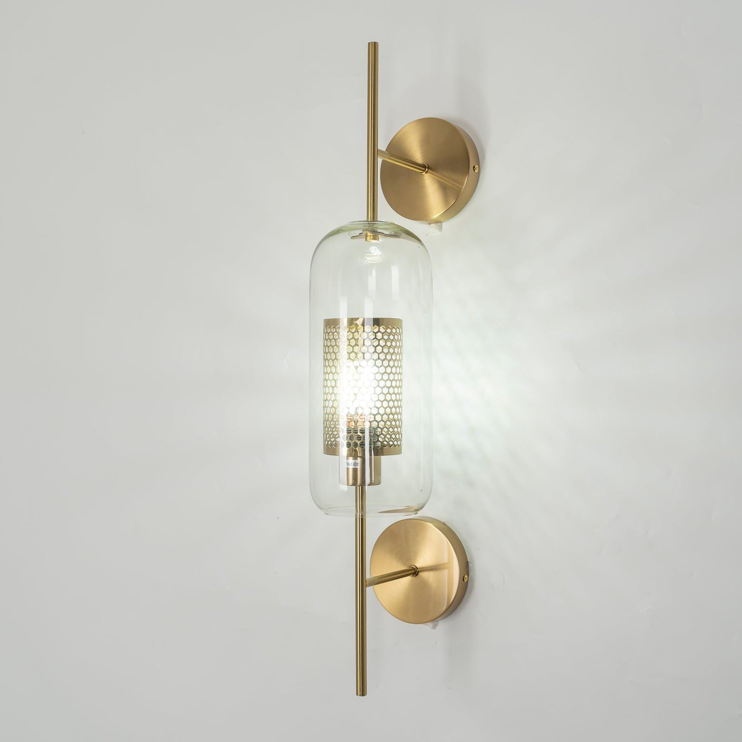 CrystalBeam – Illuminated Glass Wall Lamp for Stylish Lighting