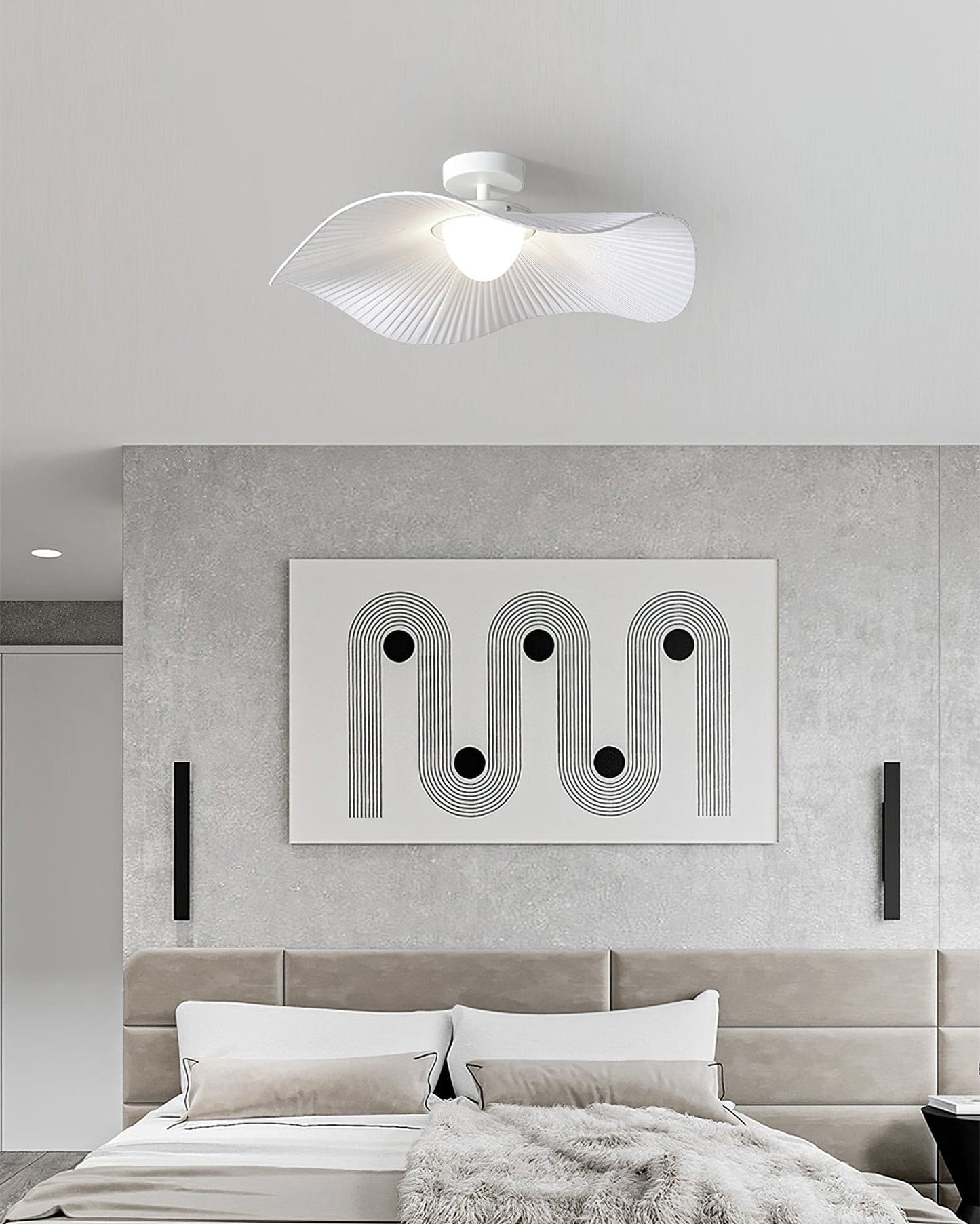 SkyLuxe - Ceiling Lamp with Cloud Detailing and Warm Light Spread