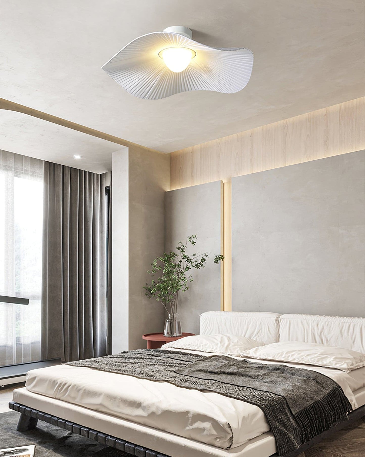 SkyLuxe - Ceiling Lamp with Cloud Detailing and Warm Light Spread