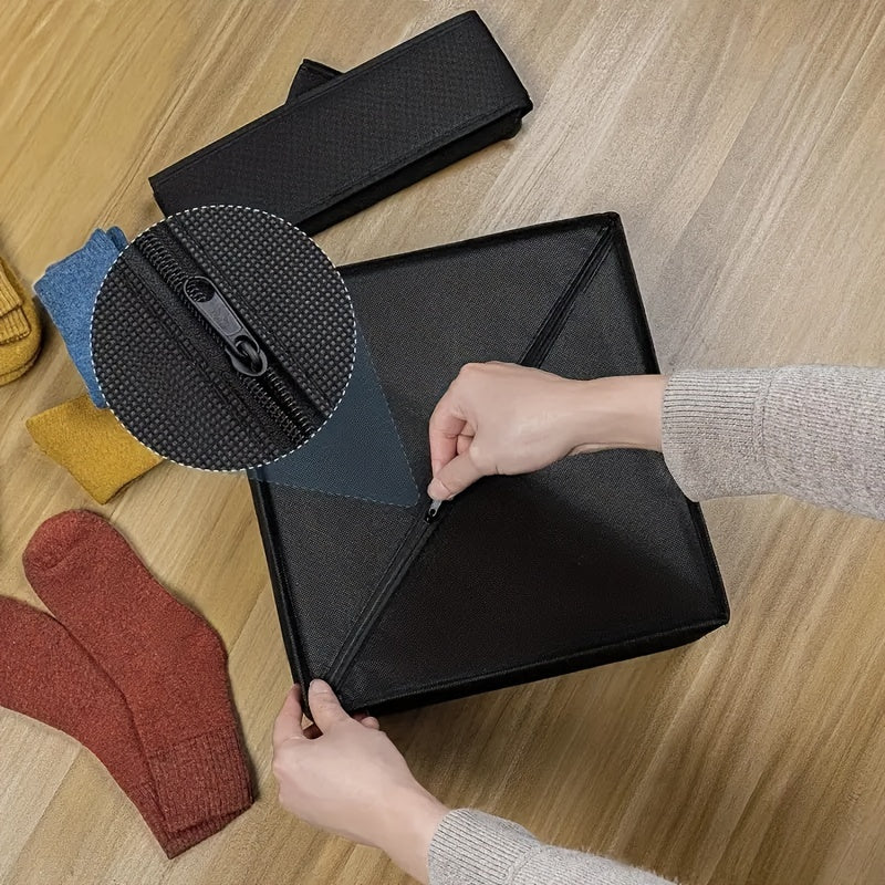 FoldBox - 2-Pack Collapsible Storage Bins with 24 Compartments