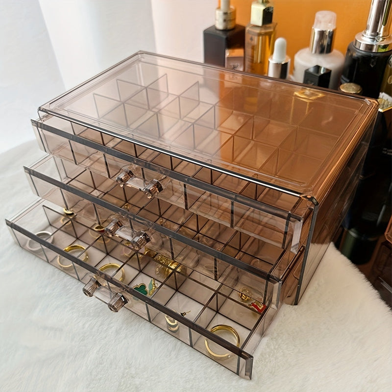 JewelVault - 3-Layer Ring & Earring Organizer
