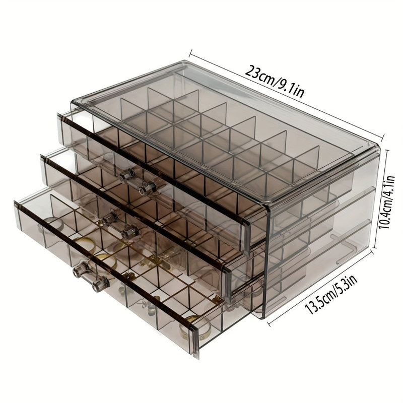 JewelVault - 3-Layer Ring & Earring Organizer