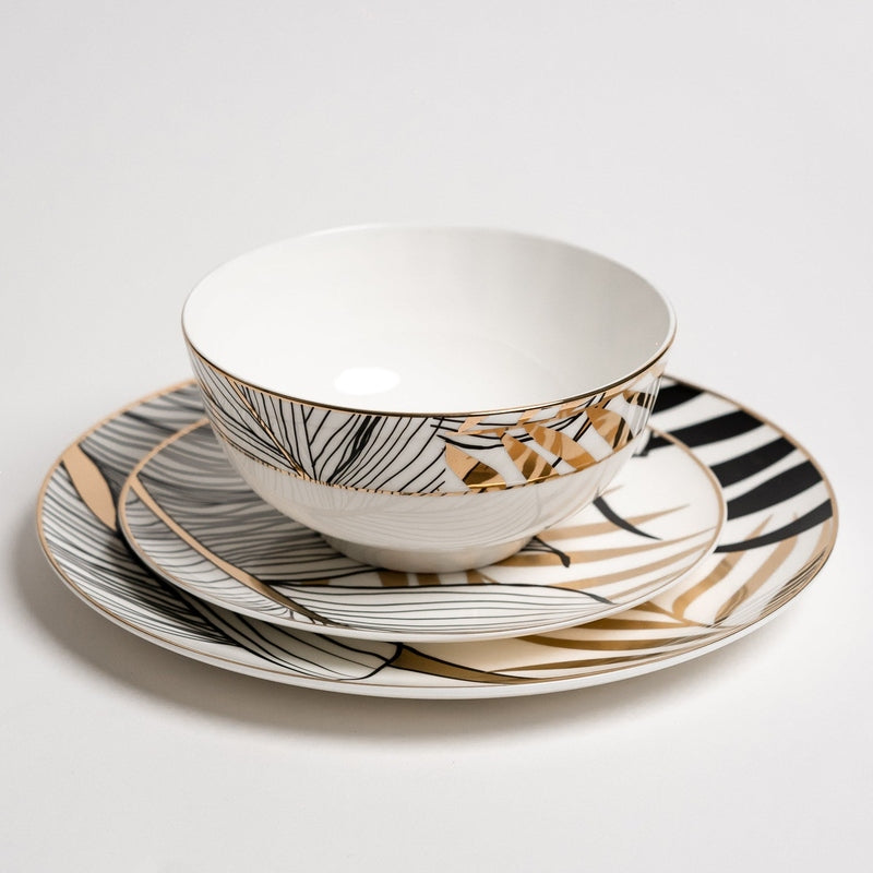 MidnightDine - Luxe Black Plate Set