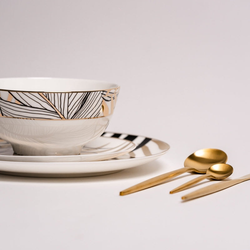 MidnightDine - Luxe Black Plate Set