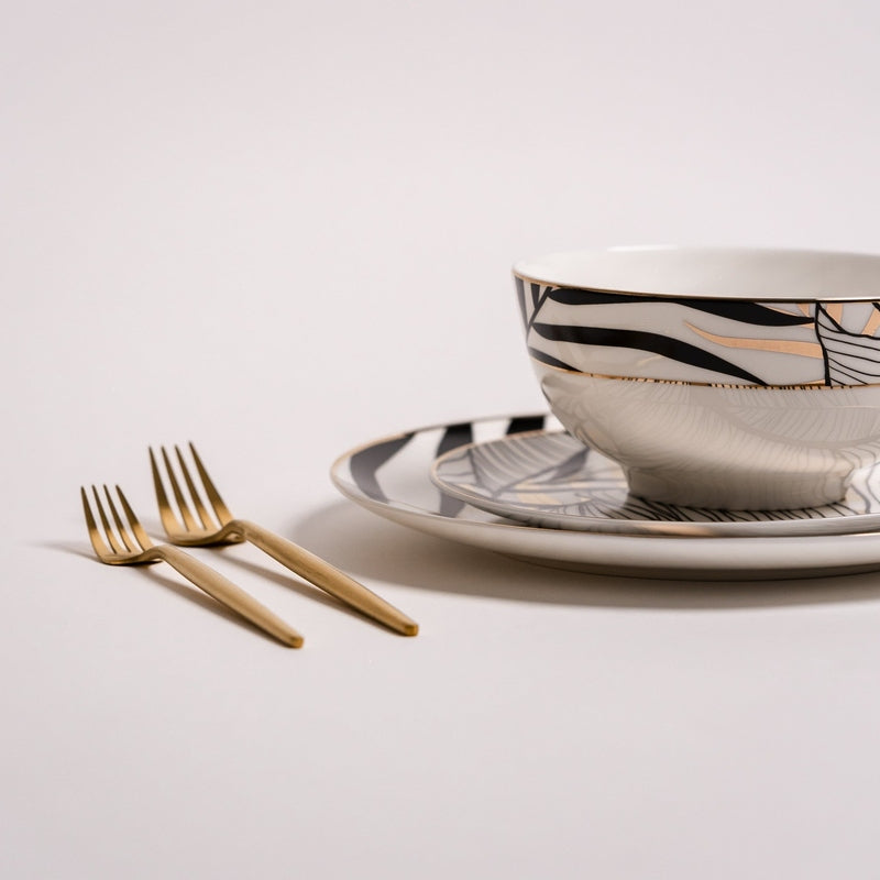 MidnightDine - Luxe Black Plate Set