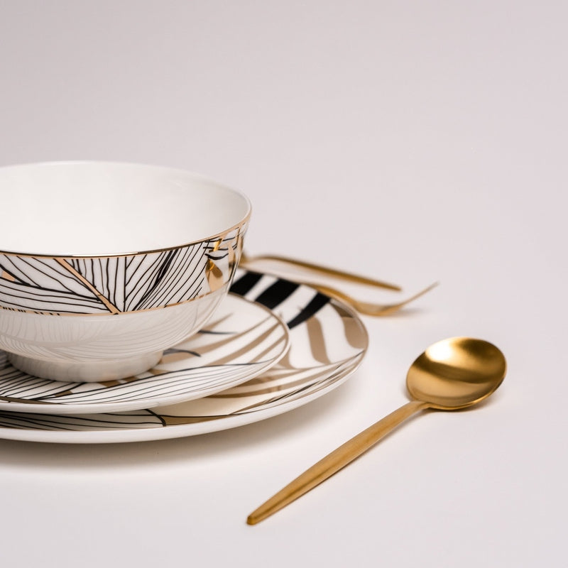 MidnightDine - Luxe Black Plate Set