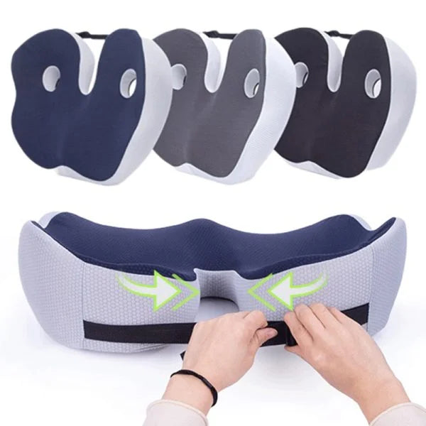 Thelittleesse™ Adjustable Memory Foam Seat Cushion – Sit Bone & Lower Back Pain Relief
