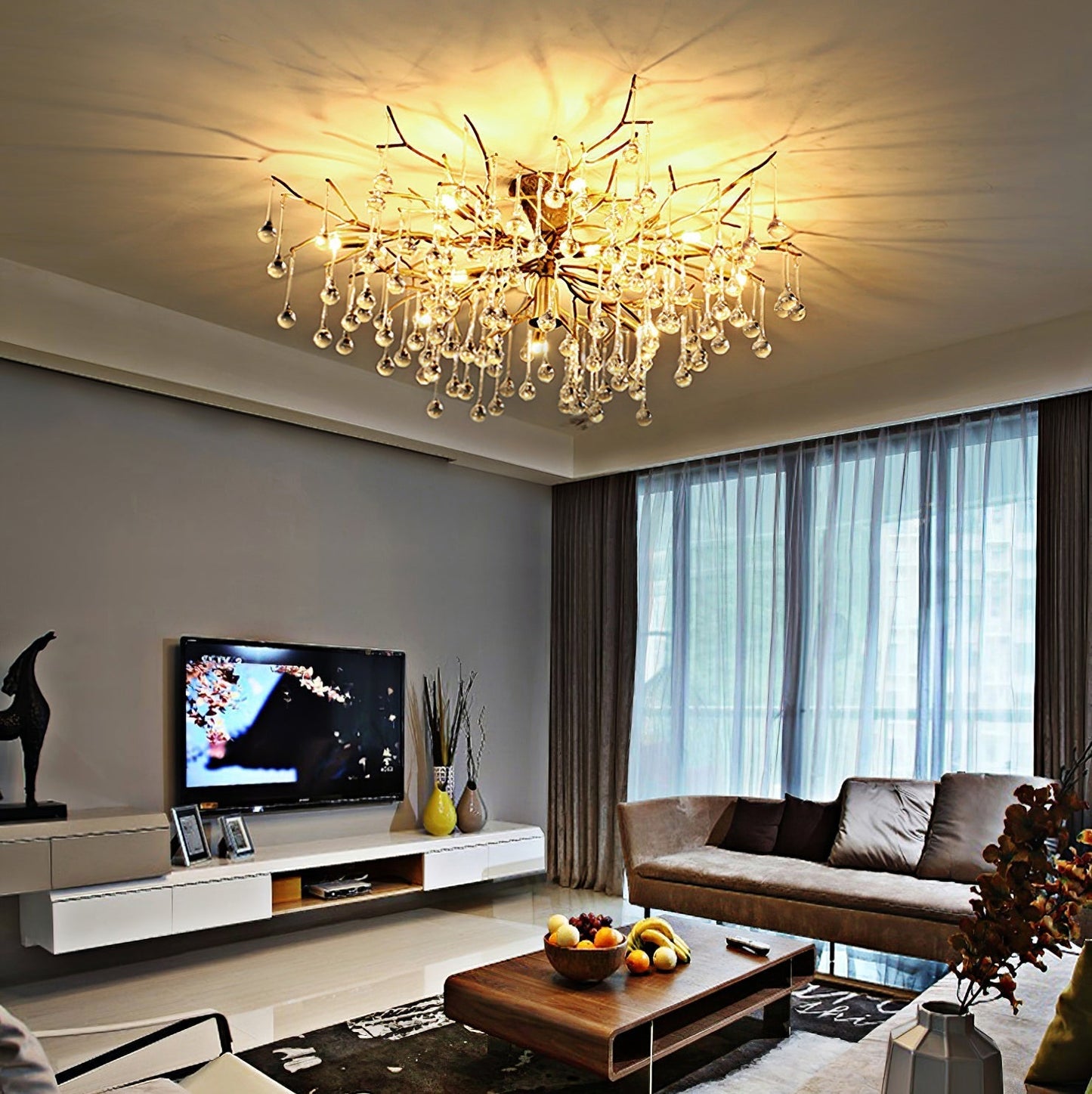 DivinoAura - Timeless Ceiling Light with Luxurious Finish and Soft Light