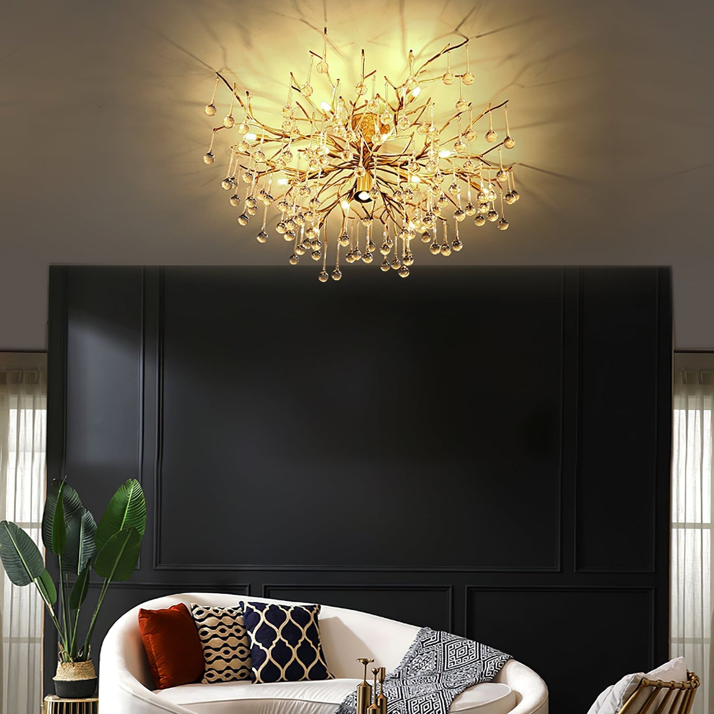 DivinoAura - Timeless Ceiling Light with Luxurious Finish and Soft Light